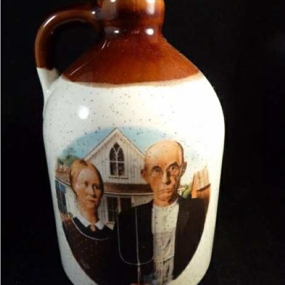 Vintage Art Jug with American Gothic Design